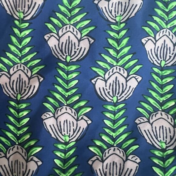 J. Crew Factory Blue Once Piece Cut Out Strapless Swimsuit Size M Flora Bandeau - Picture 10 of 12